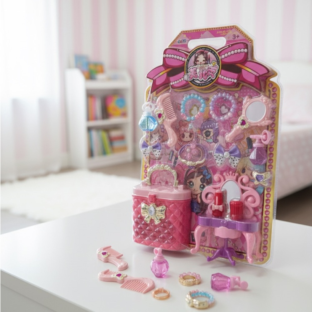 Pink and Purple Toy Set with Accessories